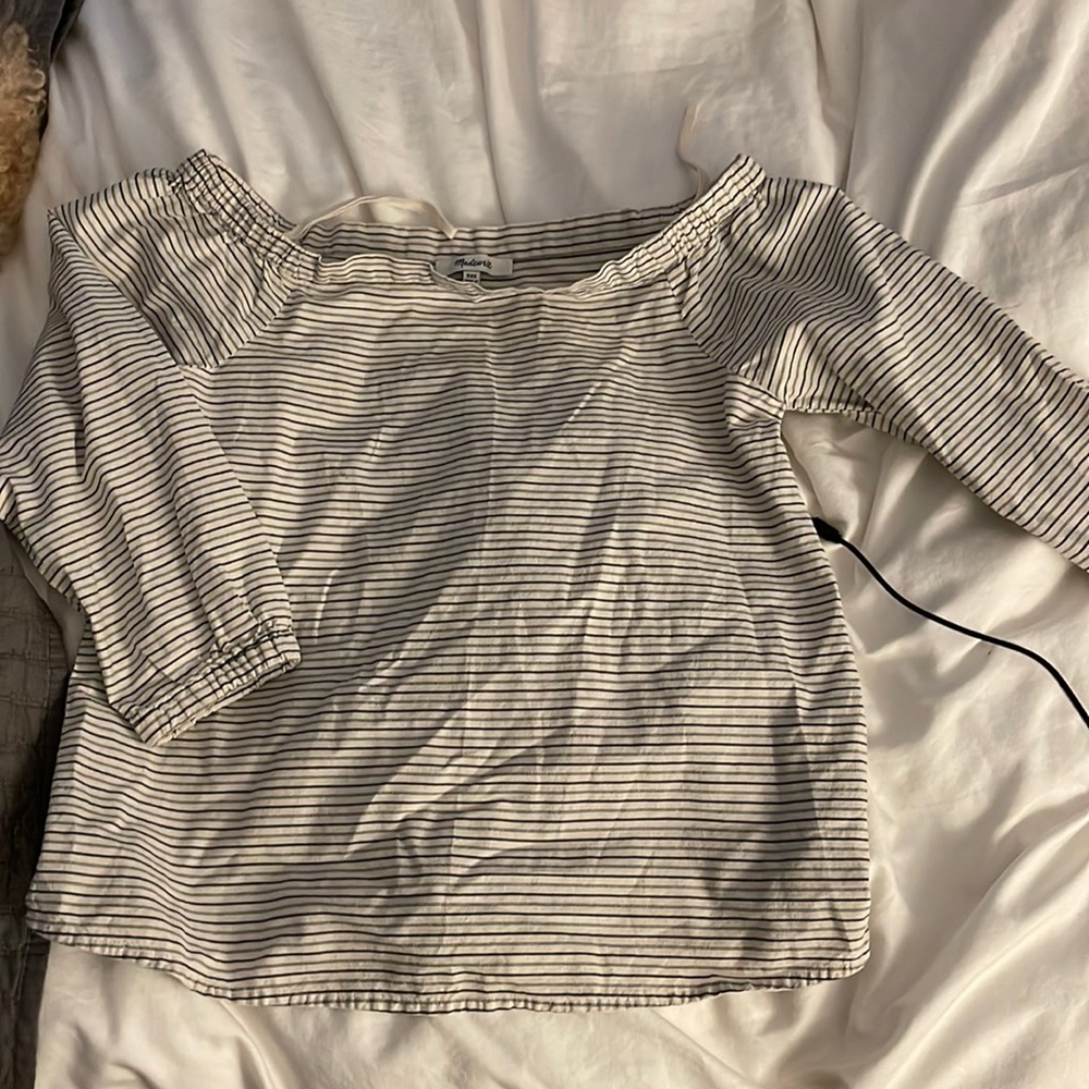 Beach off the shoulder shirt